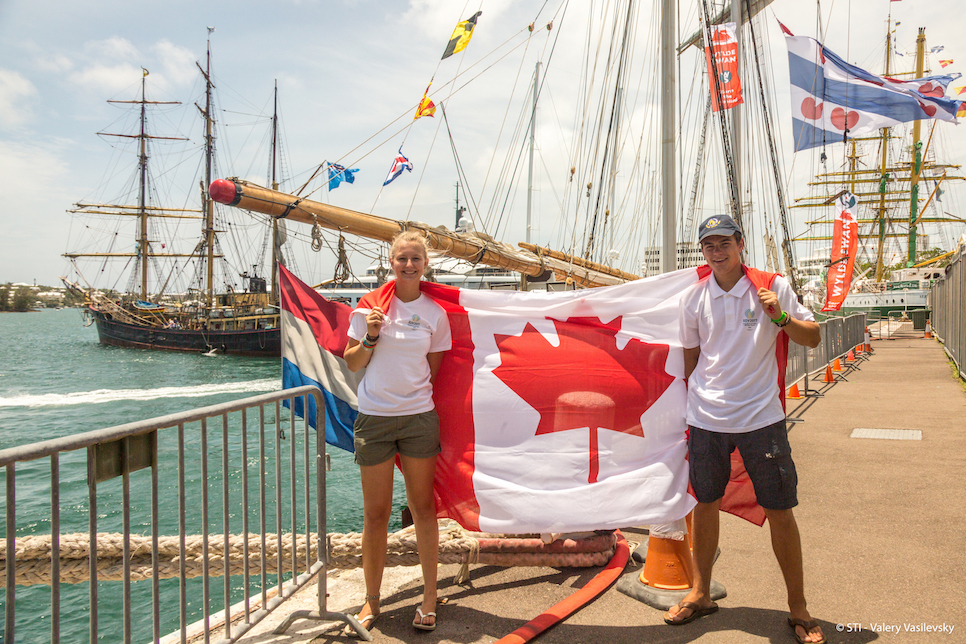canadian flag in bermuda